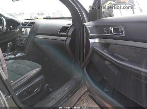 1FM5K8D85JGC13254 2018 FORD FORD EXPLORER Gray წინა სალონის ხედი