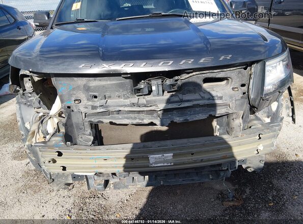 1FM5K8D85JGC13254 2018 FORD FORD EXPLORER Gray წინა ხედი