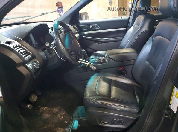 1FM5K8DH4HGA31278 2017 FORD FORD EXPLORER Charcoal Widok wnętrza z przodu
