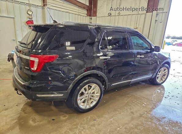 1FM5K8F83JGC85843 2018 FORD FORD EXPLORER Black Trasero derecho