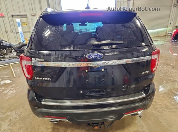 1FM5K8F83JGC85843 2018 FORD FORD EXPLORER Black Vista trasera