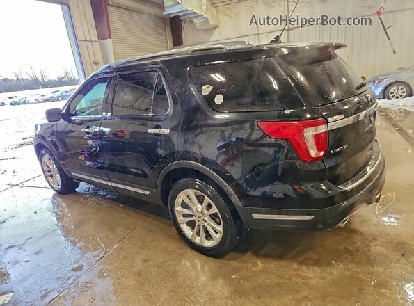 1FM5K8F83JGC85843 2018 FORD FORD EXPLORER Black Trasero izquierdo