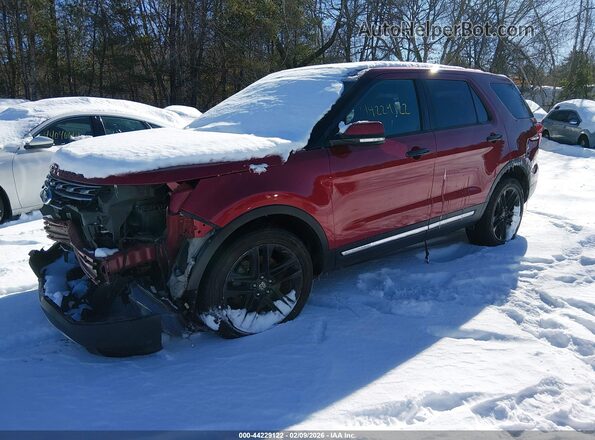 1FM5K8F8XGGC79692 2016 FORD FORD EXPLORER Red Przód lewy