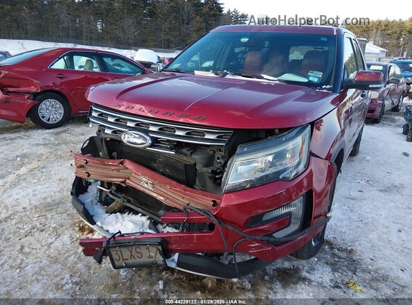 1FM5K8F8XGGC79692 2016 FORD FORD EXPLORER Red Widok z przodu