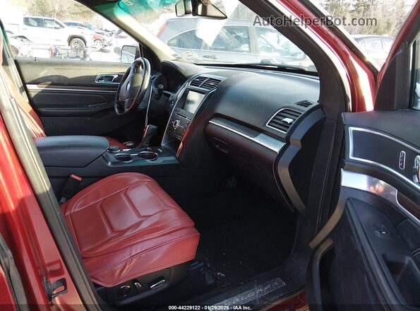1FM5K8F8XGGC79692 2016 FORD FORD EXPLORER Red Widok wnętrza z przodu