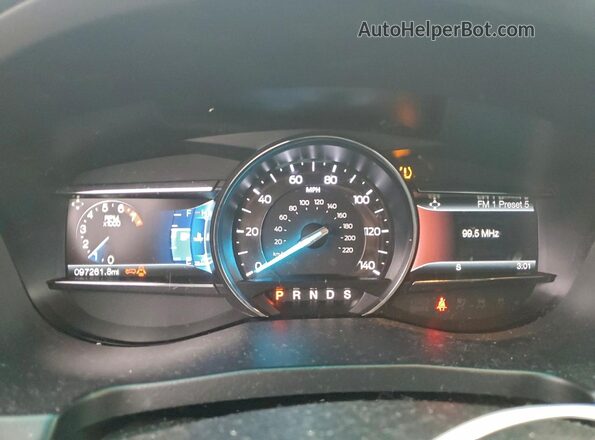 1FM5K8FH4HGA89811 2017 FORD FORD EXPLORER Black Вид щитка приладів