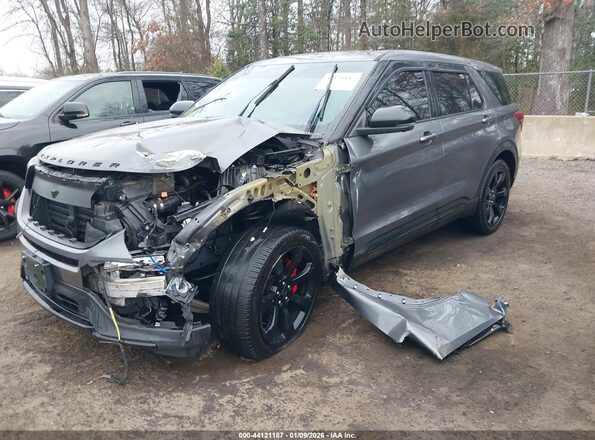 1FM5K8GC5NGA69338 2022 FORD FORD EXPLORER Gray Front view