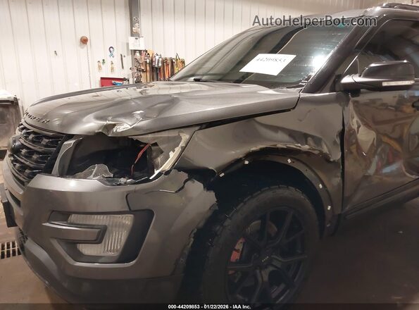 1FM5K8GT0GGD27610 2016 FORD FORD EXPLORER Gray Widok z przodu