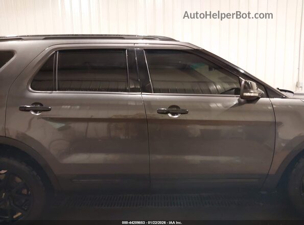 1FM5K8GT0GGD27610 2016 FORD FORD EXPLORER Gray Widok wnętrza z tyłu