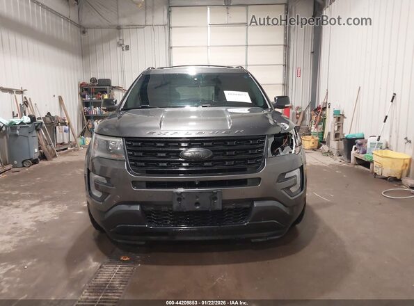 1FM5K8GT0GGD27610 2016 FORD FORD EXPLORER Gray Widok zestawu wskaźników