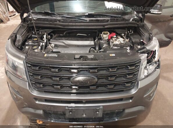1FM5K8GT0GGD27610 2016 FORD FORD EXPLORER Gray Widok z tyłu