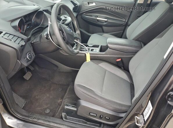 1FMCU0GD3KUA27033 2019 FORD ESCAPE Gray Widok wnętrza z przodu
