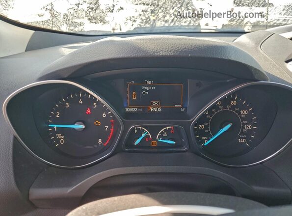 1FMCU0GD6HUE95007 2017 FORD ESCAPE Silver Vista del cuadro de instrumentos