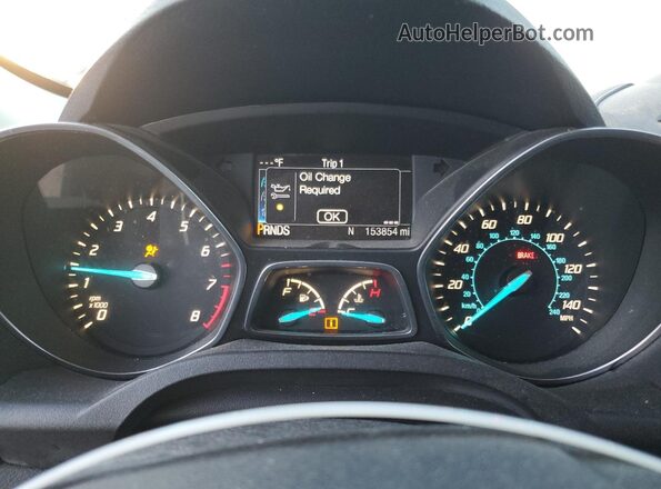 1FMCU9GX7GUB50372 2016 FORD ESCAPE Gray ხელსაწყოთა პანელის ხედი