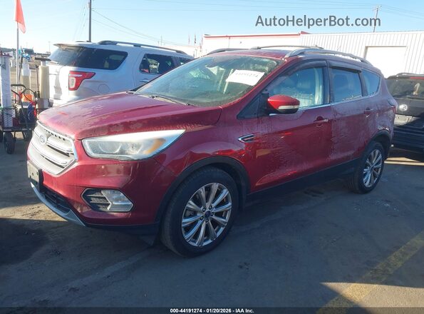 1FMCU9J99HUA15583 2017 FORD ESCAPE Red Przód lewy