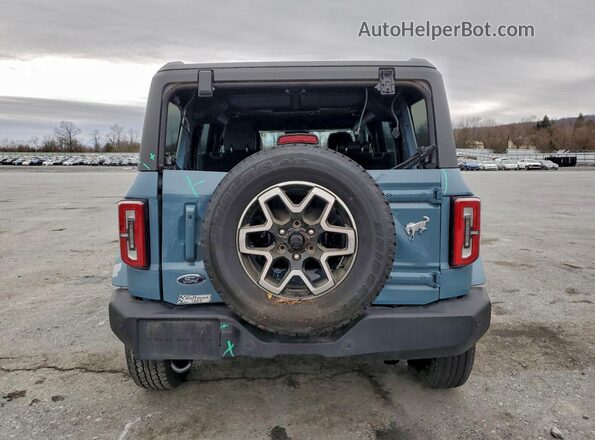 1FMDE5BH0NLB03200 2022 FORD BRONCO Blue Вид ззаду