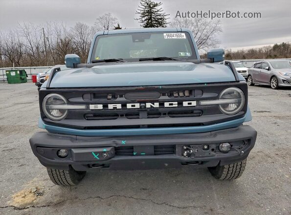 1FMDE5BH0NLB03200 2022 FORD BRONCO Blue Вид спереду