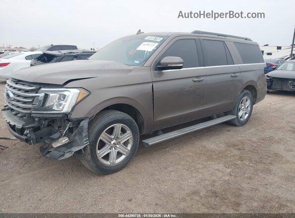 1FMJK1HT4KEA76390 2019 FORD EXPEDITION MAX Brown Przód lewy