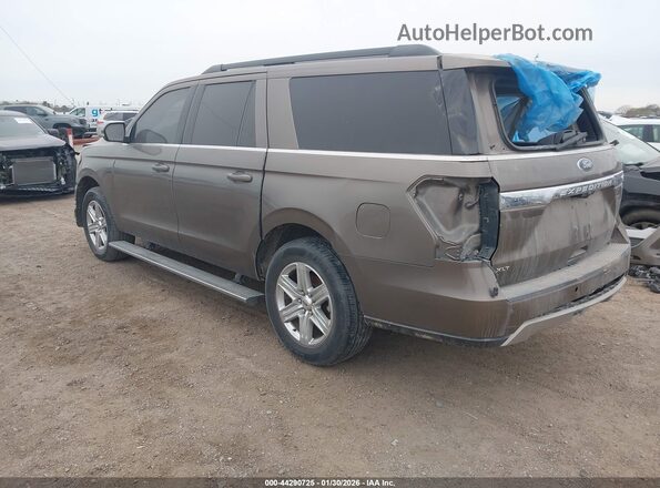 1FMJK1HT4KEA76390 2019 FORD EXPEDITION MAX Brown Tył lewy