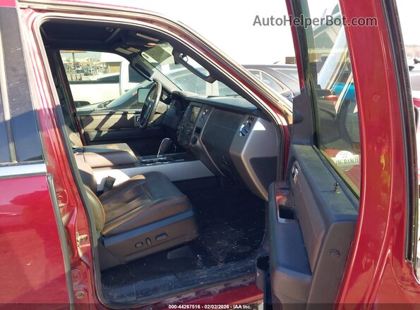 1FMJK1JT8GEF06889 2016 FORD EXPEDITION EL Red Widok wnętrza z przodu