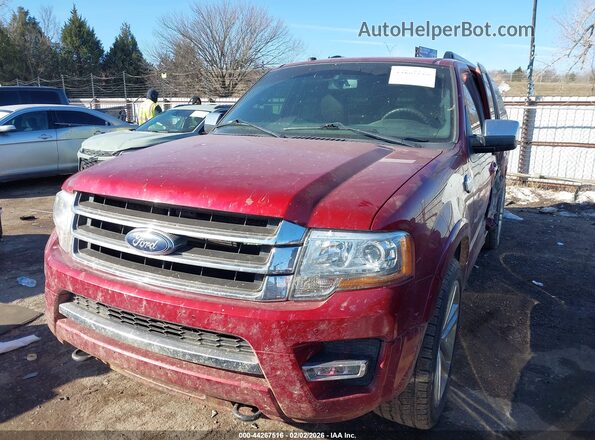 1FMJK1JT8GEF06889 2016 FORD EXPEDITION EL Red Przód lewy