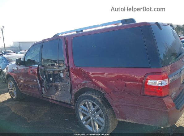 1FMJK1JT8GEF06889 2016 FORD EXPEDITION EL Red Widok wnętrza 360 stopni