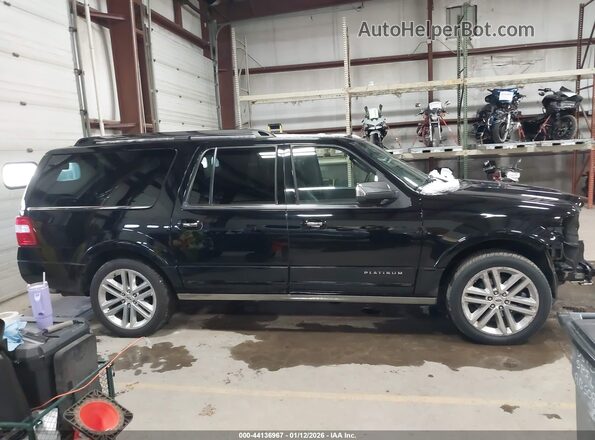 1FMJK1MT7GEF12324 2016 FORD EXPEDITION EL Black Widok wnętrza z tyłu