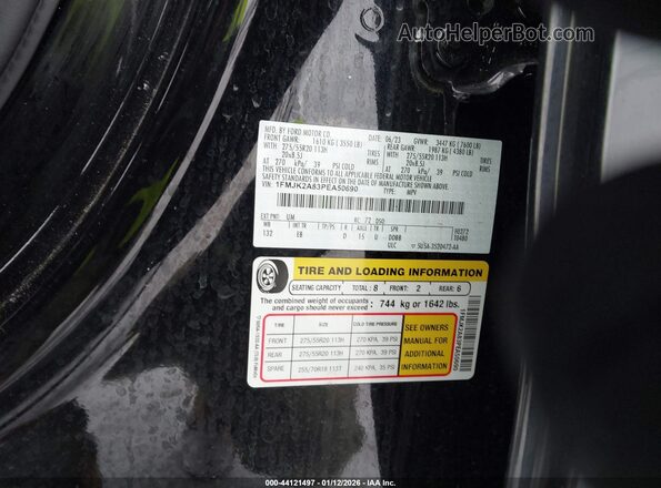 1FMJK2A83PEA50690 2023 FORD EXPEDITION Black Vista frontal