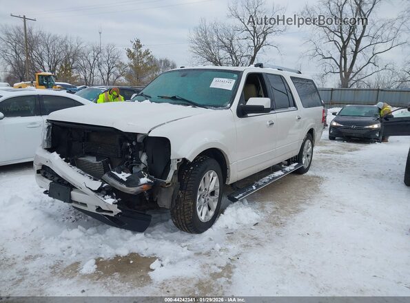 1FMJK2AT0HEA57165 2017 FORD EXPEDITION EL Белый Передняя левая четверть