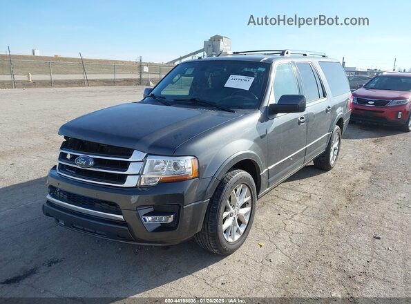 1FMJK2AT1HEA71544 2017 FORD EXPEDITION MAX Gray წინა მარცხენა ხედი სამი მეოთხედიდან