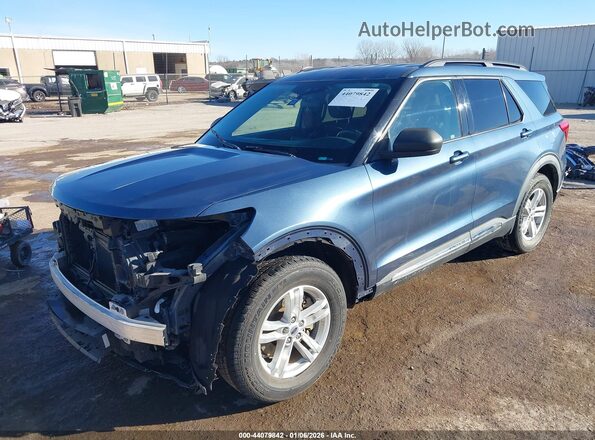 1FMSK7DHXLGC27831 2020 FORD FORD EXPLORER Синий Передняя левая четверть