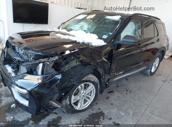 1FMSK8DH0NGC38510 2022 FORD FORD EXPLORER Black წინა მარცხენა ხედი სამი მეოთხედიდან