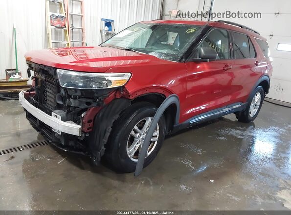 1FMSK8DH2LGA22297 2020 FORD FORD EXPLORER Красный Передняя левая четверть