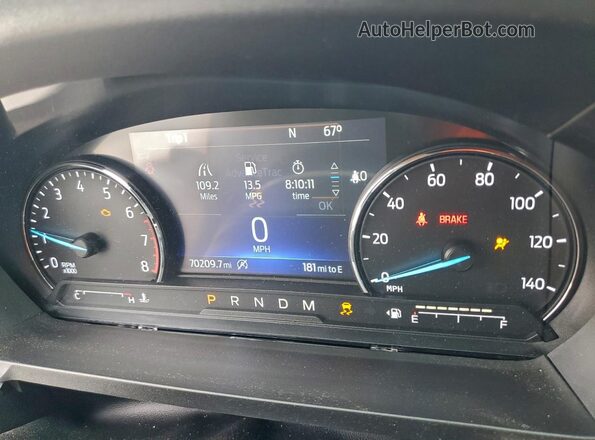 1FMSK8DH2LGB06264 2020 FORD FORD EXPLORER Silver Widok zestawu wskaźników