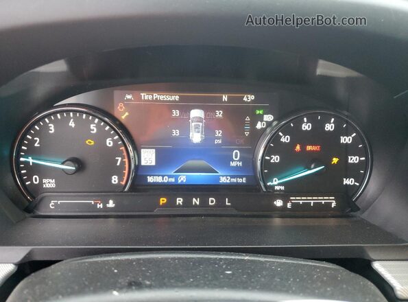 1FMSK8DH2RGA85053 2024 FORD FORD EXPLORER White Instrument cluster view