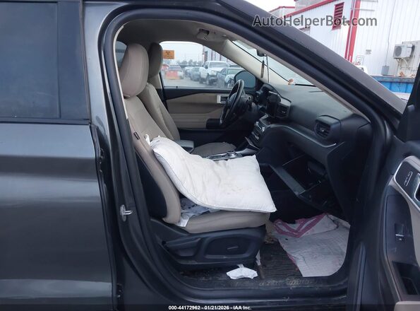 1FMSK8DH4LGA26187 2020 FORD FORD EXPLORER Gray Front interior view