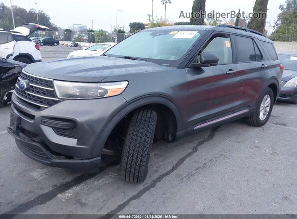 1FMSK8DH4LGA26187 2020 FORD FORD EXPLORER Gray Front left