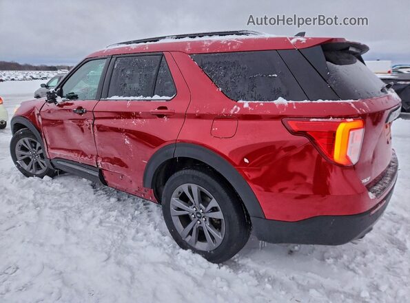 1FMSK8DH8RGA83632 2024 FORD FORD EXPLORER Red Задня ліва чверть