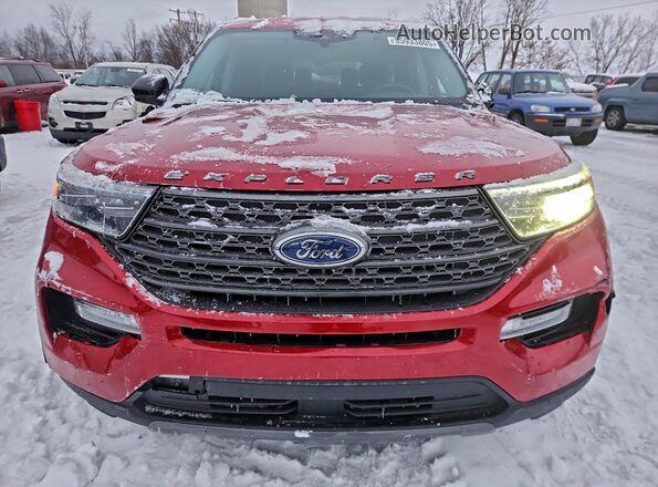 1FMSK8DH8RGA83632 2024 FORD FORD EXPLORER Red Вид спереду