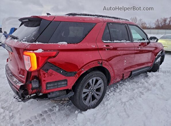 1FMSK8DH8RGA83632 2024 FORD FORD EXPLORER Red Задня права чверть