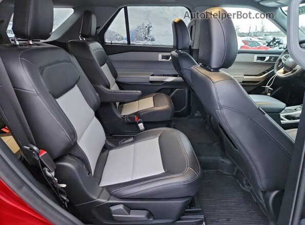 1FMSK8DH8RGA83632 2024 FORD FORD EXPLORER Red Вид задньої частини салону