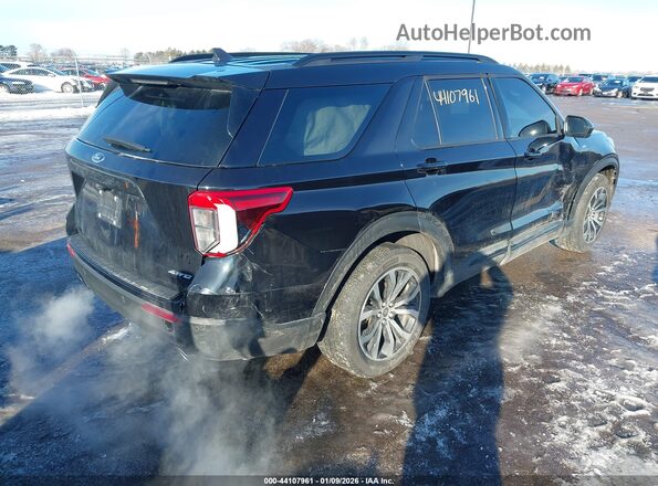 1FMSK8KH7NGA96238 2022 FORD FORD EXPLORER Черный Задняя правая четверть