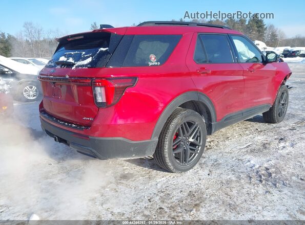 1FMUK8KH5SGC85524 2025 FORD FORD EXPLORER Red უკანა მარჯვენა