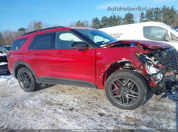 1FMUK8KH5SGC85524 2025 FORD FORD EXPLORER Red უკანა სალონის ხედი