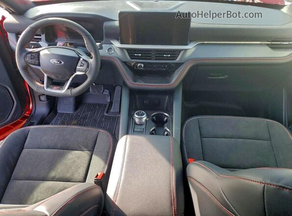 1FMWK8GC4TGA34212 2026 FORD FORD EXPLORER Red Dashboard view