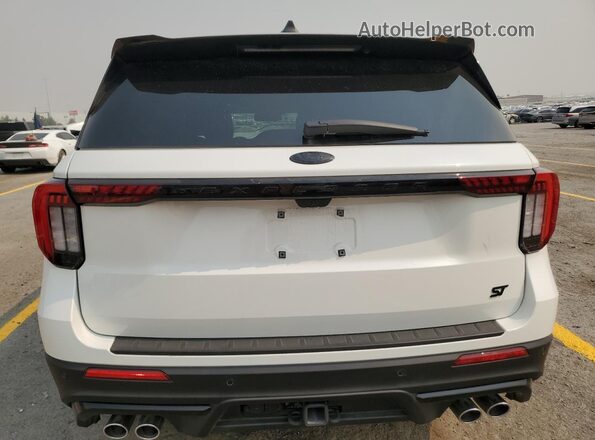 1FMWK8GC5SGA09270 2025 FORD FORD EXPLORER White Вид ззаду