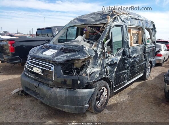 1FMZK1CM2JKA43391 2018 FORD TRANSIT-150 Black Вид спереду