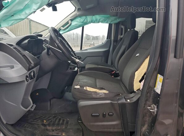 1FMZK1YM4GKB17587 2016 FORD TRANSIT Gray Вид салону спереду