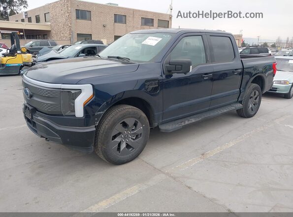 1FT6W1EV0PWG29462 2023 FORD F-150 LIGHTNING Dark Blue Առջևի ձախ երեք քառորդ տեսարան