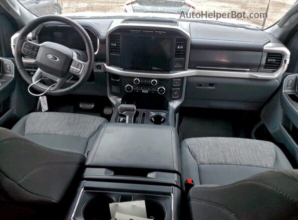 1FT6W1EV3NWG07596 2022 FORD F150 Серебряный Вид панели приборов